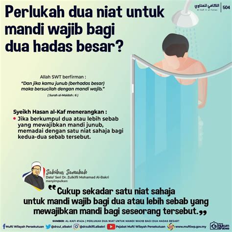 Cara Mandi Wajib Yang Betul