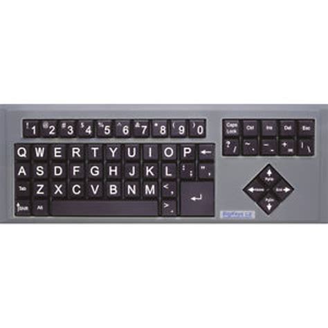 Buy Big Keys Lx White On Black Qwerty Computer Keyboard