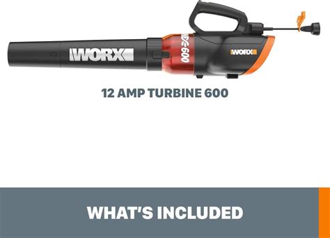 WORX WG520 12 TURBINE 600 Electric Leaf Blower Review