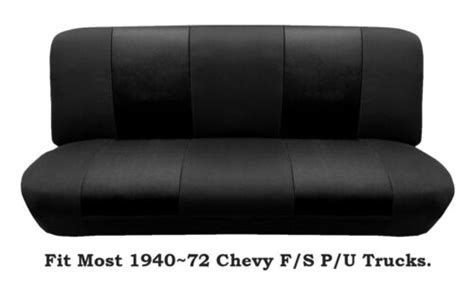 Black Mesh Bench Seat Cover Fit Most 1940~72 Chevy Full Size Trucks Models Ebay