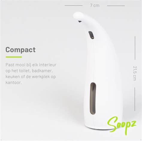 Soopz Easy Eva Met Navulzeep Batterijen Automatische Zeepdispenser