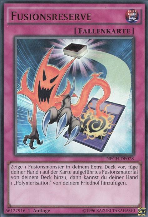 Recollectibles Sammelkarte Yugioh Karte Fusionsreserve Deutsch Yu Gi