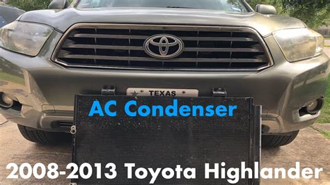 Toyota Highlander Ac Condenser Replacement Youtube