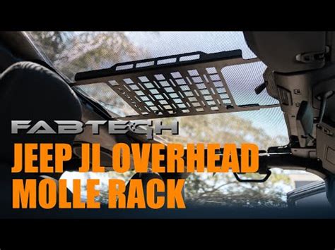 Jeep Jl New Product Fabtech Overhead Molle Rack Install And Review