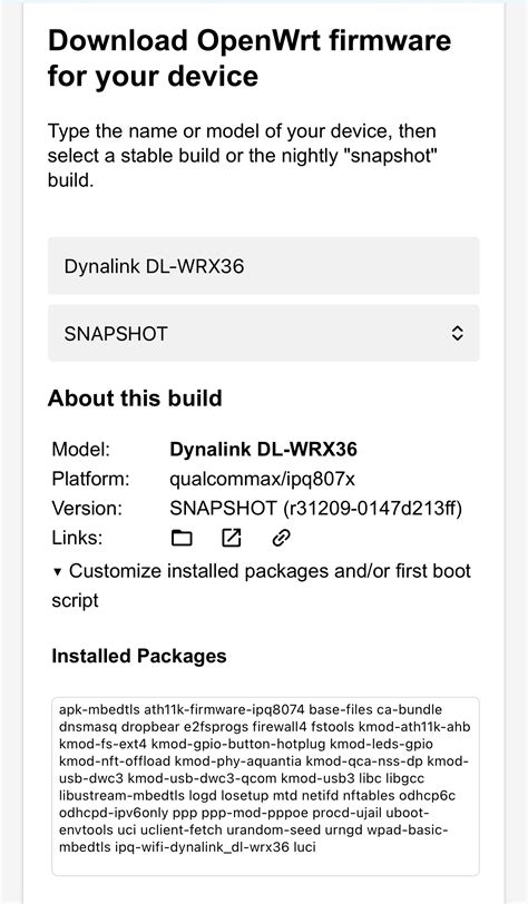 Is there a way to flash a router with OpenWRT + packages like SQM