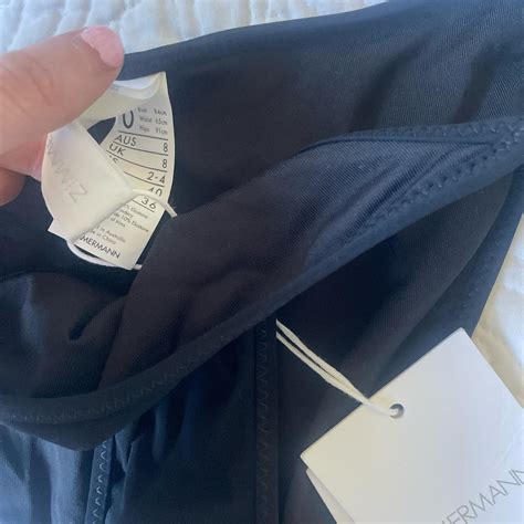 Zimmermann Black Embroidered Bikini Too Worn Once Depop