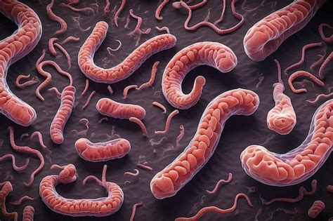 Parásitos De Gusanos Redondos En El Intestino Humano Ascariasis