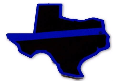 Texas State Blue Line Decal Frontline Designs Llc