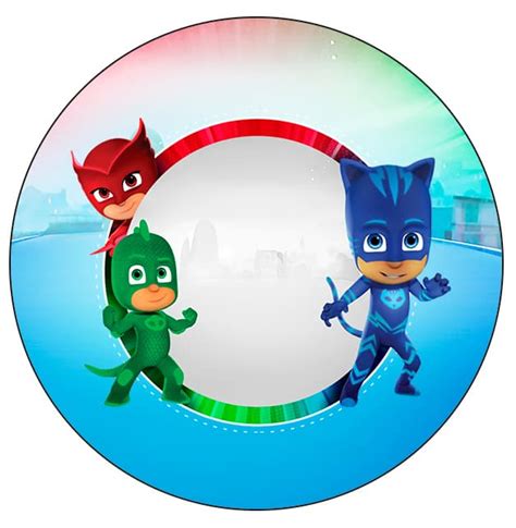 Kit festa PJ Masks 30 modelos para imprimir 100 grátis