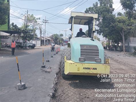 Pekerjaan Perbaikan Jalan Lingkar Timur Lumajang Capai 62 PT Cahaya