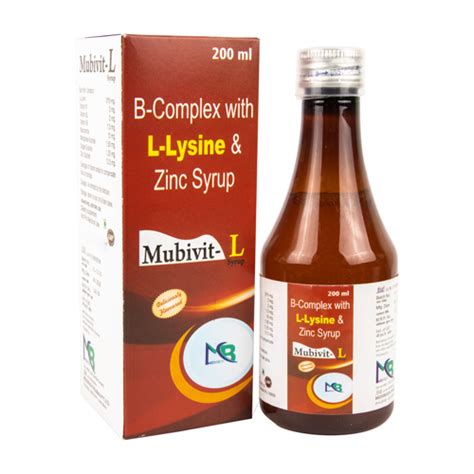 B Complex With L Lysine Zinc Syrup Mediboon Pharma