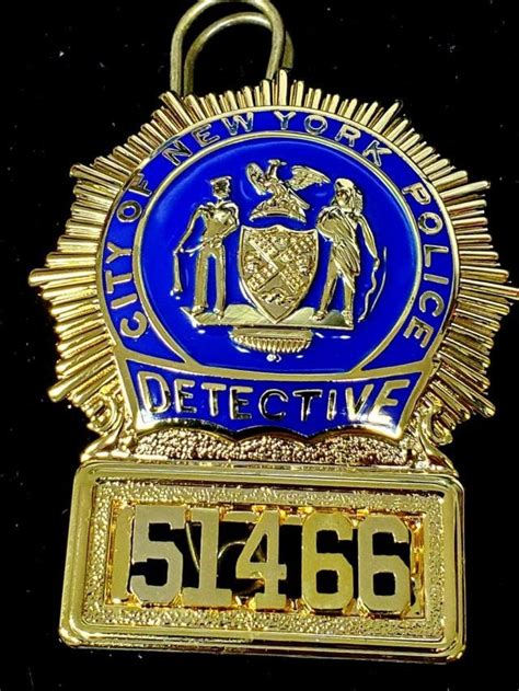 Nypd Detective Badge For Sale Only 4 Left At 60