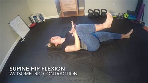 Supine Hip Flexion Isometric Youtube