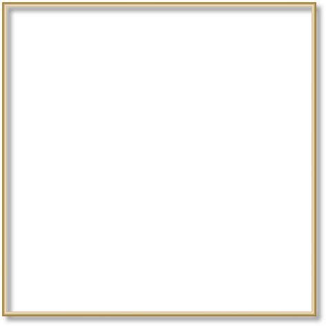 Square Golden Frame cut out isolated 10985426 PNG