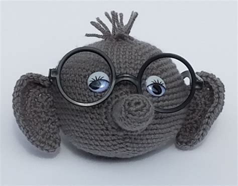 Elephant Eyeglass Holder Crochet Pattern My Fingers Fly