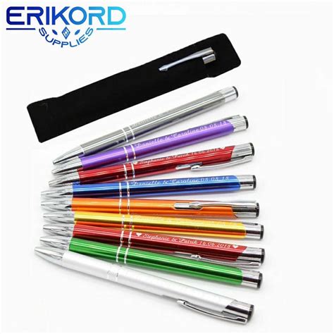 100pcs Personalized Engraved Deluxe Custom Metal Pens Business Etsy