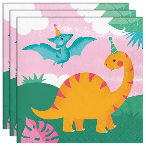 Servetter Dinosaurier Djungel Pack Partyhallen Se