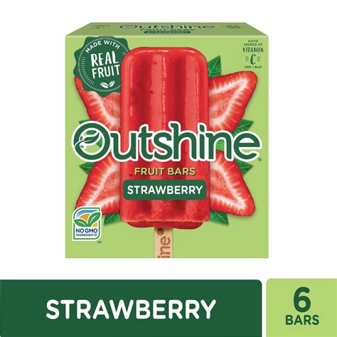 Outshine Strawberry Frozen Fruit Bars 6 Ct Shipt