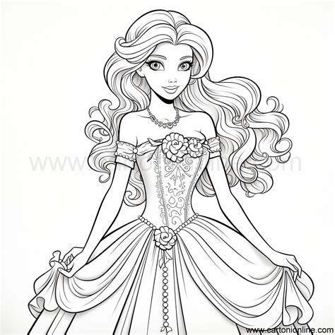 Dibujo 42 De Princesa Para Colorear