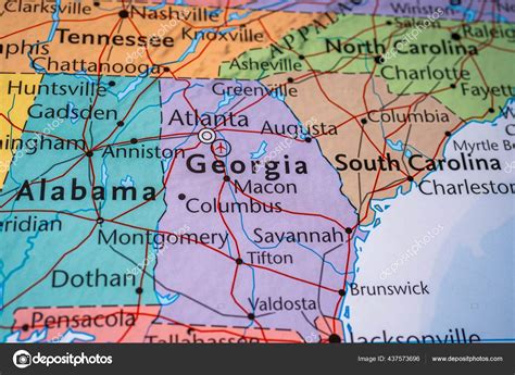 Georgia Map Usa Stock Photo by ©aallm 437573696