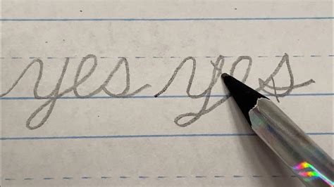 write   cursive youtube