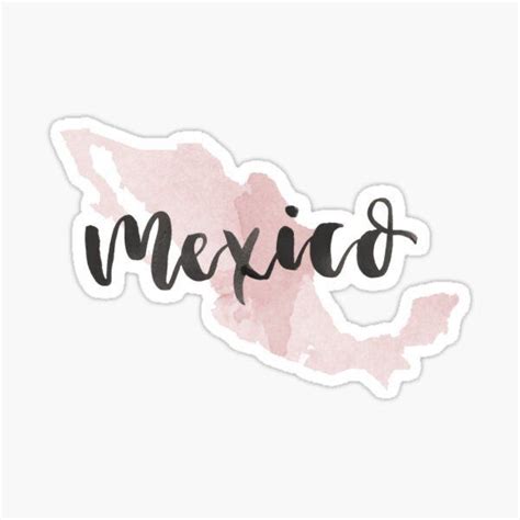 Mexico Map Sticker Flag For Laptop Book Fridge Guitar Motorcycle Helmet