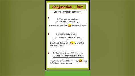 conjunctions    grammar conjunctions youtube