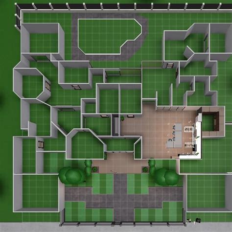 Story Modern House Layout Bloxburg Sims House Design Diy House Plans