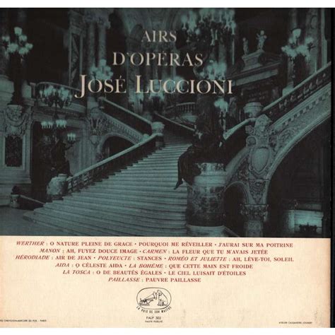 Airs Dopéras By José Luccioni Lp Gatefold With Grigo Ref118130899