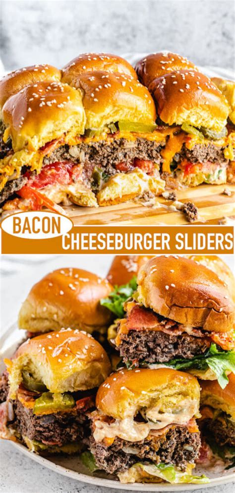 Bacon Cheeseburger Sliders Recipe Queenslee Appétit