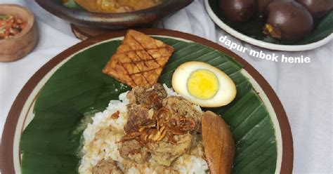 Resep Nasi Gandul Sego Gandul Oleh Henie Wied Cookpad