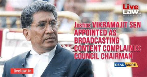 Live Law On Twitter Justice Vikramajit Sen Appointed As Broadcasting