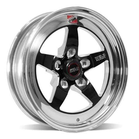 Weld Mustang Rt S S71 Drag Wheel 15x4 Black W Polished Lip 94 10