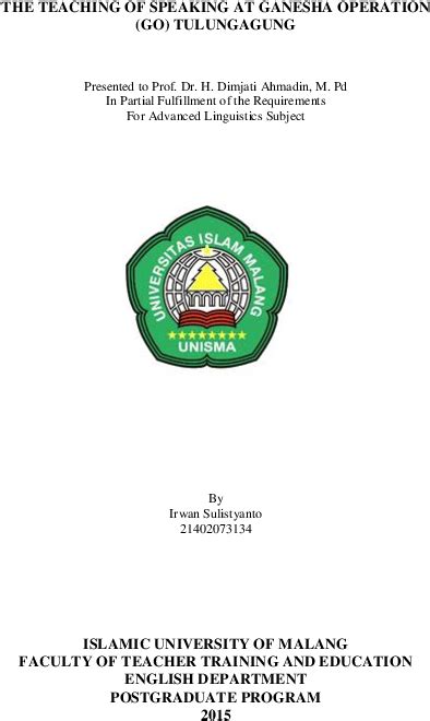 Download Logo Ganesha Operation Png Islamic University Of Malang