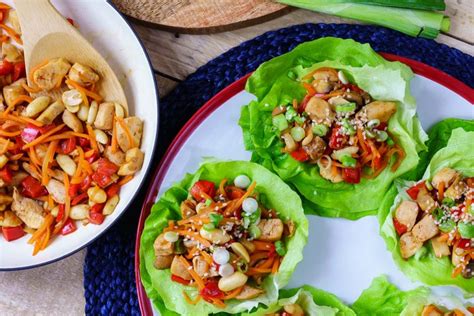 Teriyaki Chicken Lettuce Wraps Eat Light And Keep It Clean Clean