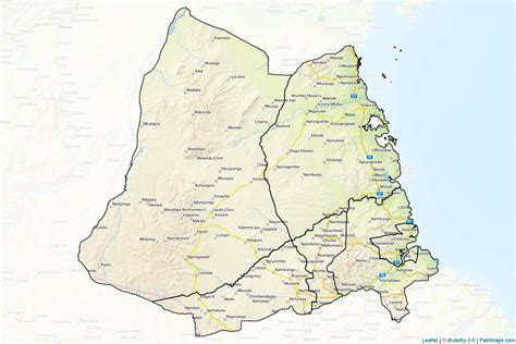 Make Printable Lindi Maps With Border Masking Cropping Using Leaflet