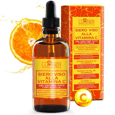 Siero Viso Alla Vitamina C Con Acido Ialuronico Puro