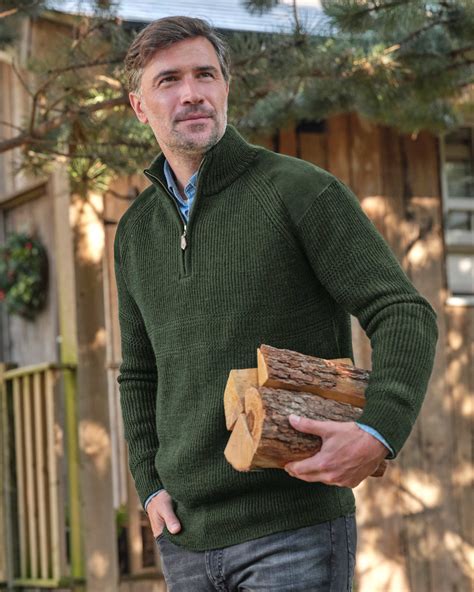 Hunter Green 100 Pure Wool Hill Walker Jumper WoolOvers UK