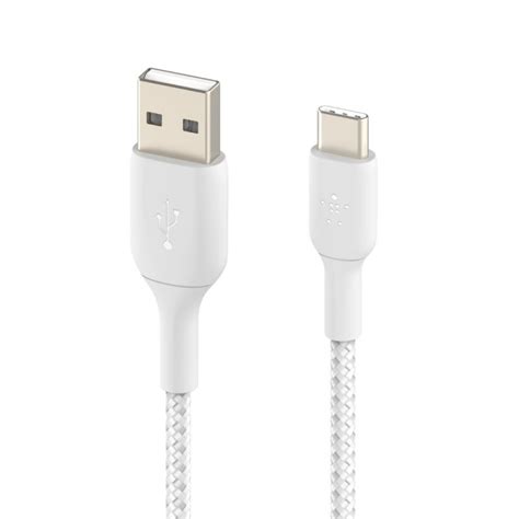 Belkin Boost Charge Cable Trenzado USB A USB C 1m Blanco