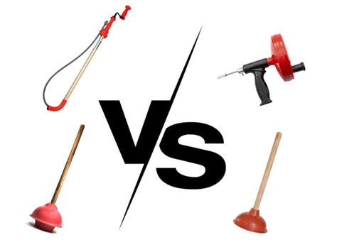 Toilet Auger vs Drain Snake & Toilet Plunger vs Drain Plunger