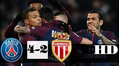 Psg Vs Monaco 4 2 All Goals And Extended Highlights RÉsumÉ And Goles