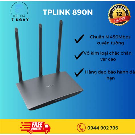 BẢO HÀNH 12T Modem Wifi Bộ Phát Wifi 3 râu TPlink WR2041N Xuyên