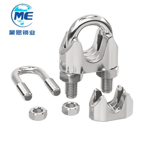 Galvanized DIN741 Malleable Wire Rope Clip China Clip And Clamp