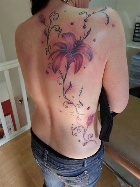 Image De Fleur Tatouage Fleurs Sur Le Dos