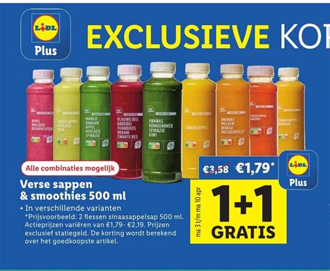 Verse Sappen Smoothies Ml Aanbieding Bij Lidl