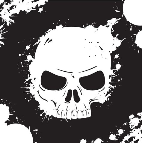 Skeleton Head Painted 11263663 Vector Art At Vecteezy
