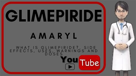 💊 What Is Glimepiride Side Effects Warnings Doses Moa And Uses Of