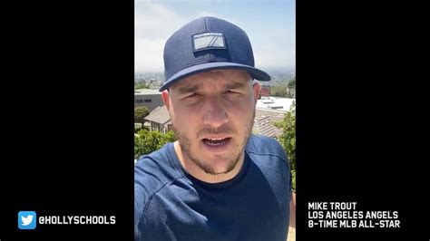 Mike Trout Los Angeles Angels Message To The Holly High School