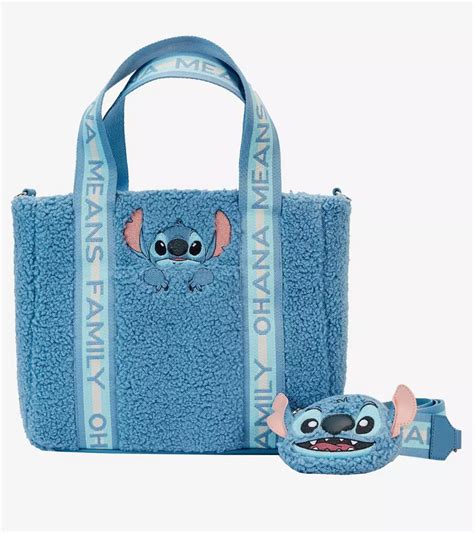 2023 Hot Topic Loungefly Disney Lilo Stitch Plush Stitch Tote Bag With Coin Bag AllEars Net