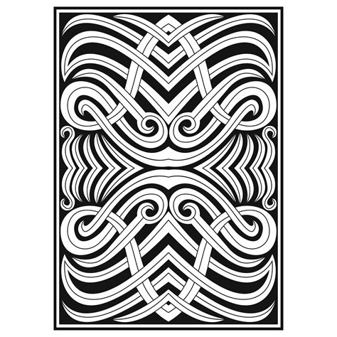 Ornate Botanical Interlocking Lines Pattern 678279 Vector Art At Vecteezy